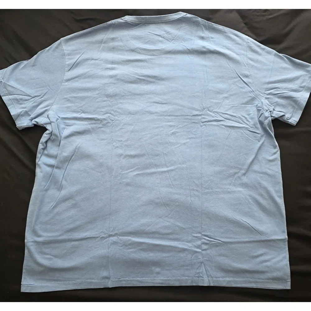 Polo Ralph Lauren Men's Heather Blue Crew Neck Big Pony T-Shirt Men's 4XB NWT
